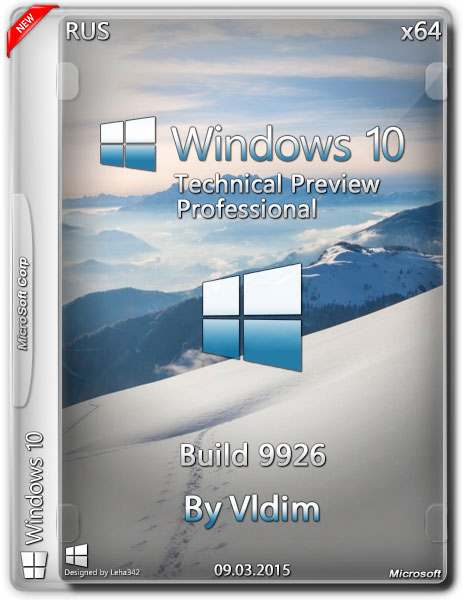 Скачать Windows 10 Technical Preview Pro X64 V.9926 By Vldim Бесплатно