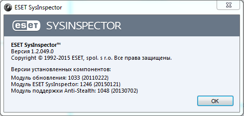 ESET SysInspector 1.2.049.0