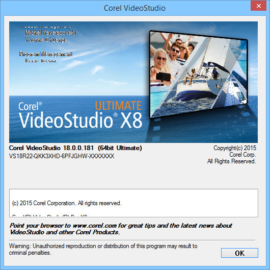 Corel VideoStudio X8 18.0.0.181 Pro