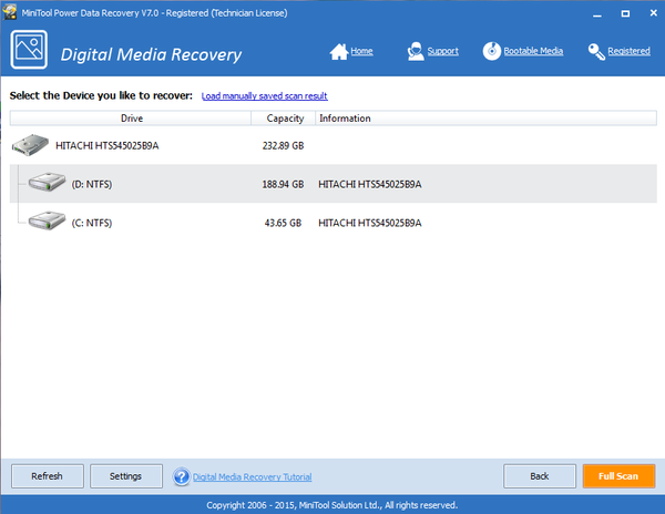 MiniTool Power Data Recovery 7.0.0.0