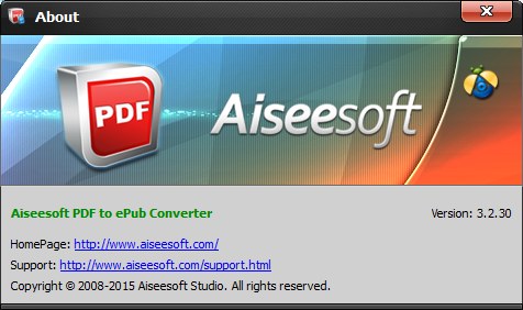 Aiseesoft PDF to ePub Converter 3.2.30
