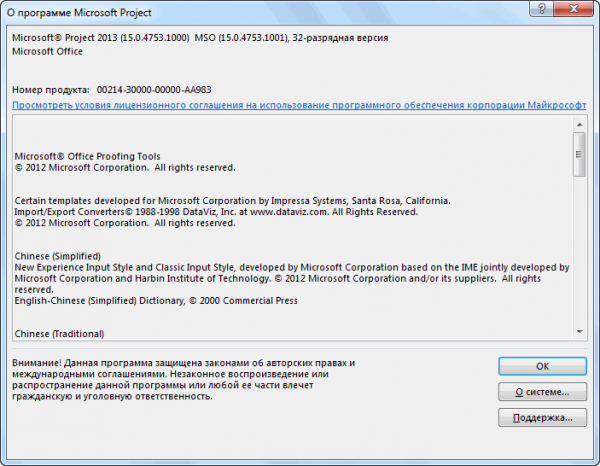 Microsoft Project Professional 2013 15.0.4753.1000 SP1