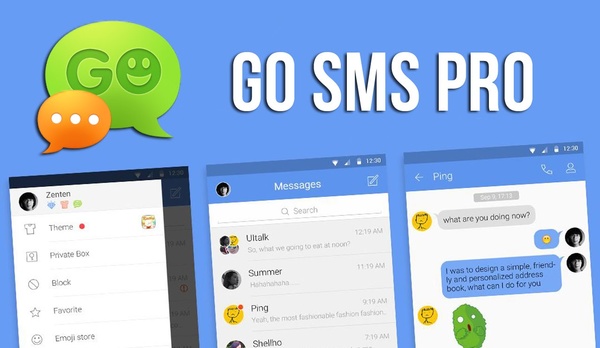 GO SMS Pro Premium 6.34 build 317 + Addons Pack