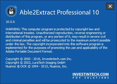 Able2Extract Professional 10.0.6.0 Able2Extract Professional 10.0.6.0