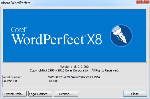 Corel WordPerfect Office X8 Standard | Professional Edition 18.0.0.200 Corel WordPerfect Office X8 Standard | Professional Edition 18.0.0.200