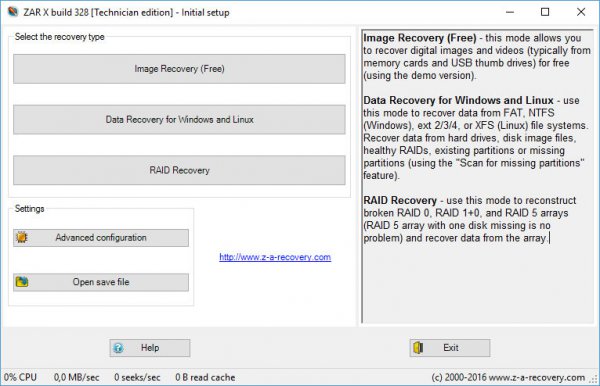 ZAR X build 328 Technician Edition