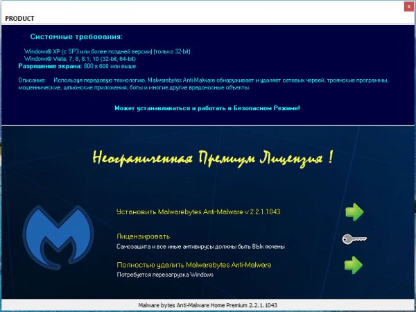 Malwarebytes Anti-Malware 2.2.1.1043 Premium/1.80.1.1011 Corporate