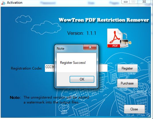 WowTron PDF Restriction Remover 1.1.1 WowTron PDF Restriction Remover 1.1.1