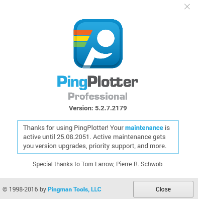 key for pingplotter pro