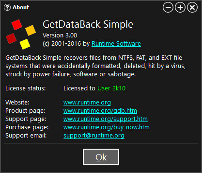 Runtime GetDataBack Simple 3.00 + Portable