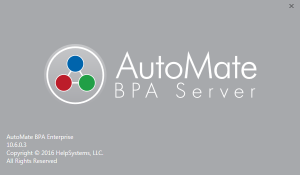 Network Automation AutoMate BPA Server Enterprise 10.6.0.3