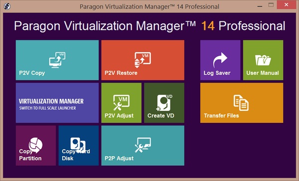 Paragon Virtualization Manager 14 Professional 10.1.21.165