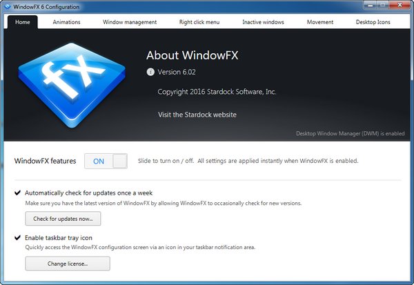 Stardock WindowFX 6.02
