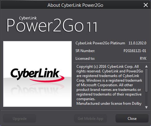 CyberLink Power2Go Platinum 11.0.1202.0