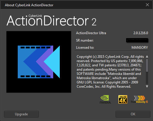 CyberLink ActionDirector Ultra 2.0.1216.0