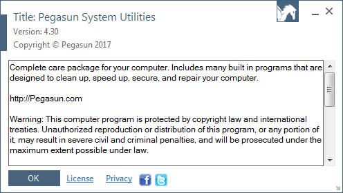 Pegasun System Utilities 4.30 Pegasun System Utilities 4.30