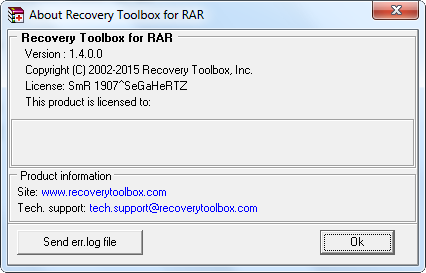 Recovery Toolbox for RAR 1.4.0.0