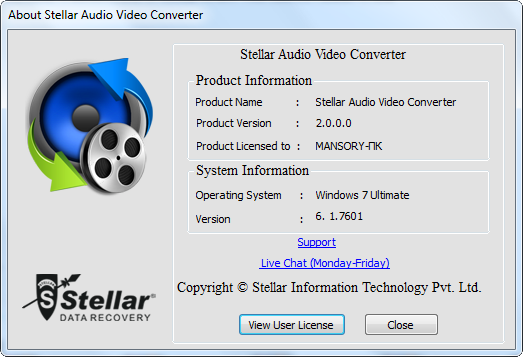 Stellar Audio Video Converter 2.0.0.0 + Portable