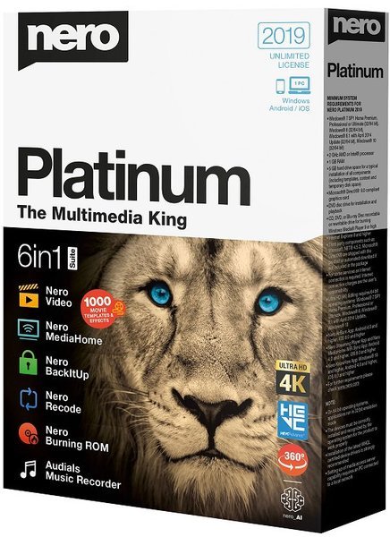 Nero Platinum 2019 Suite 20.0.07900 + Content