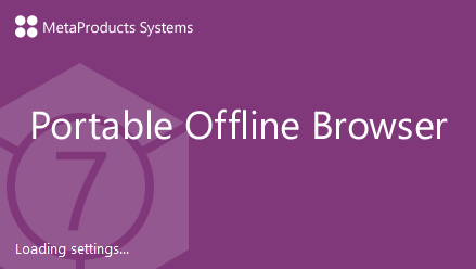 MetaProducts Portable Offline Browser 7.8.4660