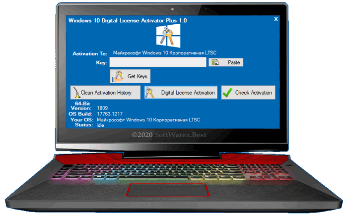Windows 10 Digital License Activator Plus 1.0