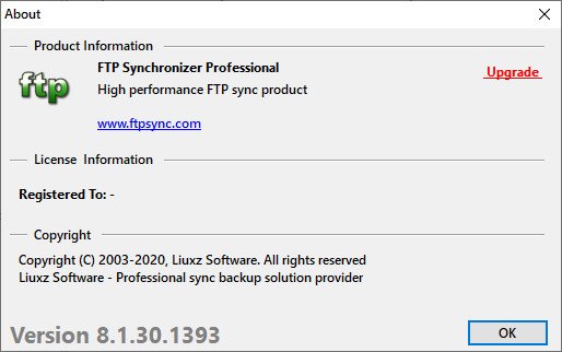 FTP Synchronizer Professional 8.1.30.1393