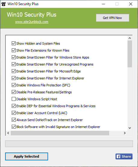 Win10 Security Plus v1.0