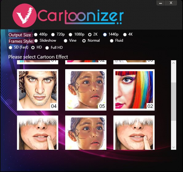 برنامج VCartoonizer 1.6.1