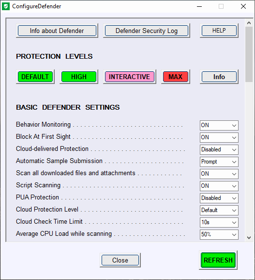 ConfigureDefender 3.1.1.1