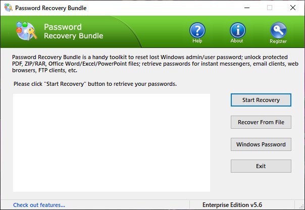 Password Recovery Bundle 5.6 Professional / Enterprise + Portable