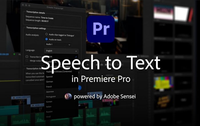 Adobe Speech to Text لبرنامج Premiere Pro 2022/2023 v10.0