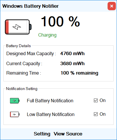 Battery Notifier 2.2.3
