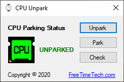 CPU Unpark 1.0.0.0