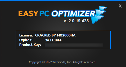 WebMinds Easy PC Optimizer 2.0.1.9.428 + Portable