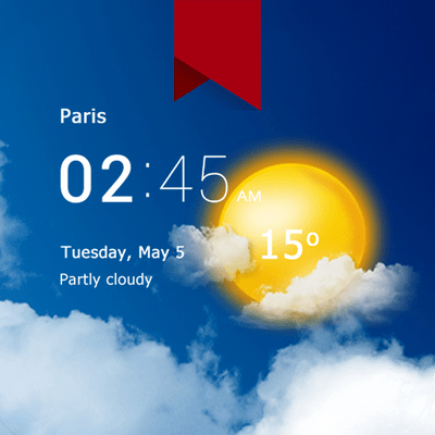 Transparent clock weather Pro 6.12.0