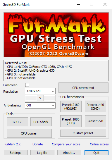 FurMark 1.32.0.0