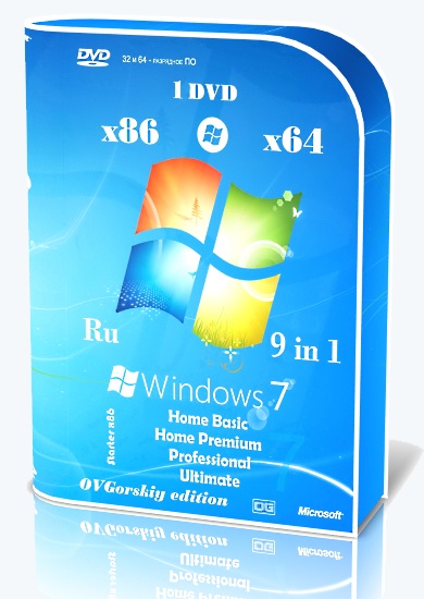 Windows 7 SP1 x86/x64 Ru 9 in 1 Update 02.2024 by OVGorskiy 1DVD