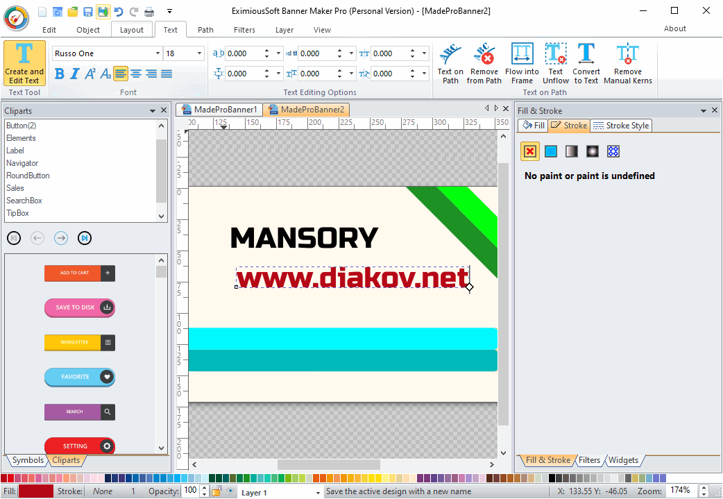 EximiousSoft Banner Maker Pro 5.48 for ipod instal