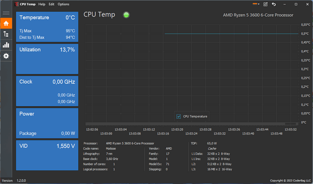 CPU Temp 1.8.0