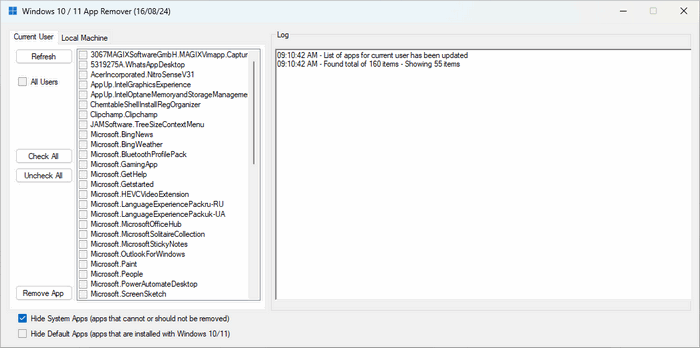 Windows 10/11 App Remover 1.6.2
