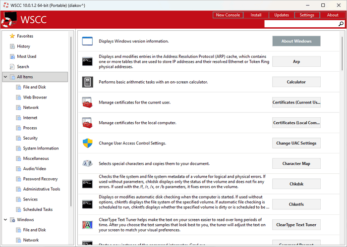 Windows System Control Center 10.0.1.2 + Portable
