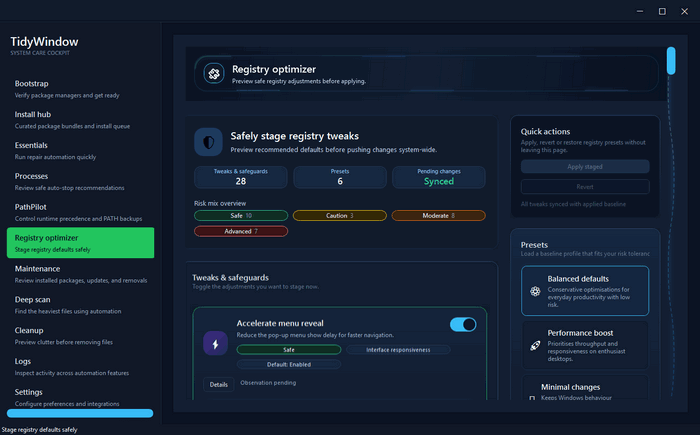 TidyWindow 3.5.0 + Portable