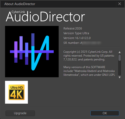 CyberLink AudioDirector Ultra 2026 v16.1.6122