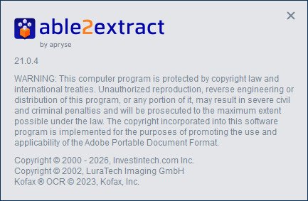 Able2Extract Professional 21.0.4.0