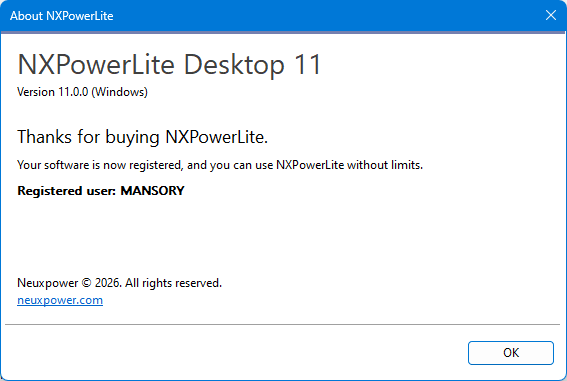 NXPowerLite Desktop 11.0