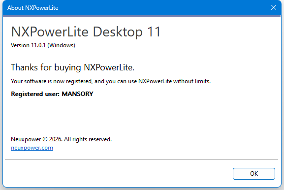 NXPowerLite Desktop 11.0.1
