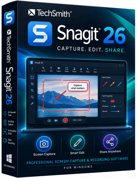 TechSmith SnagIt 2026.3.1 Build 11825