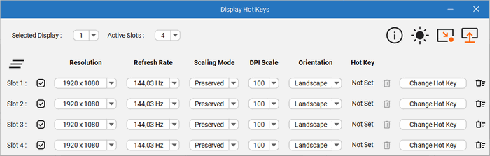 Display Hot Keys 4.0.0 + Portable
